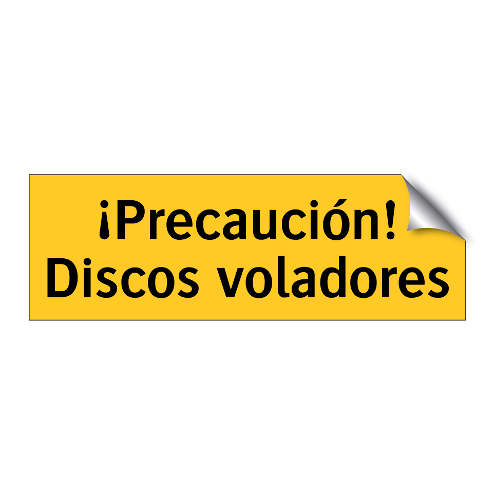 ¡Precaución! Discos voladores