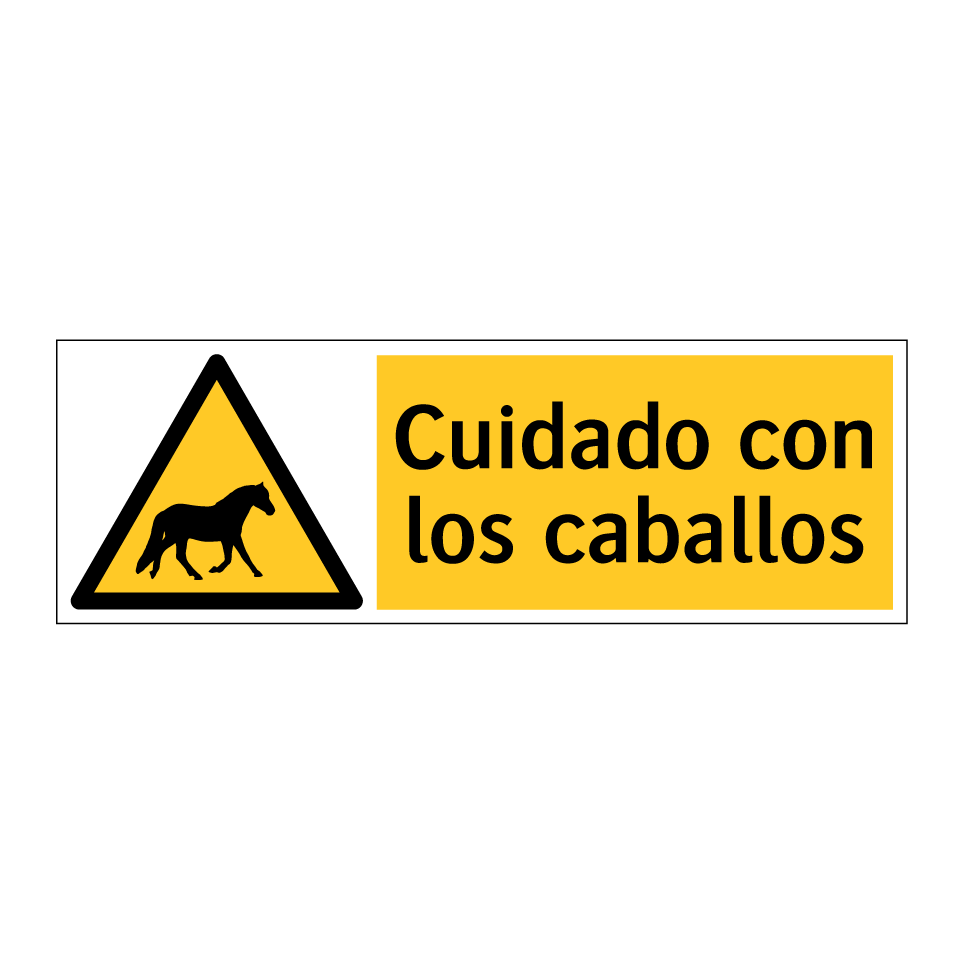 Cuidado con los caballos