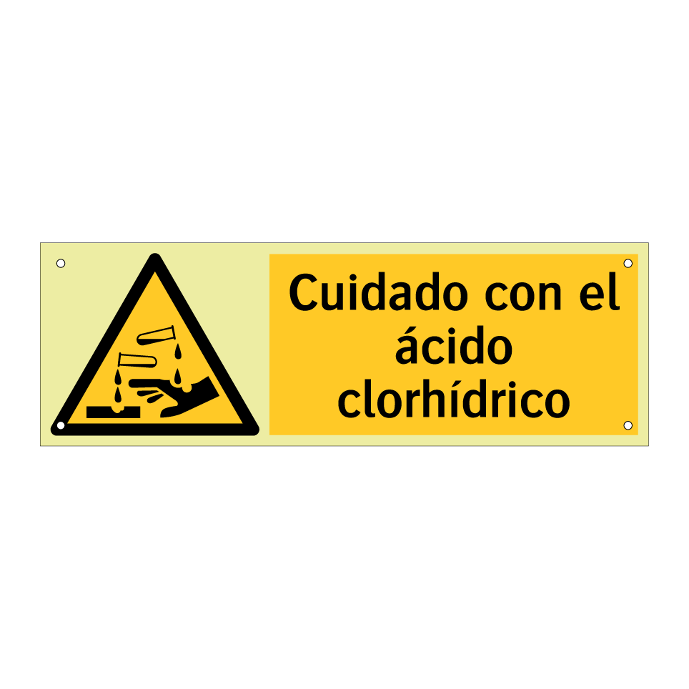 Cuidado con el ácido clorhídrico