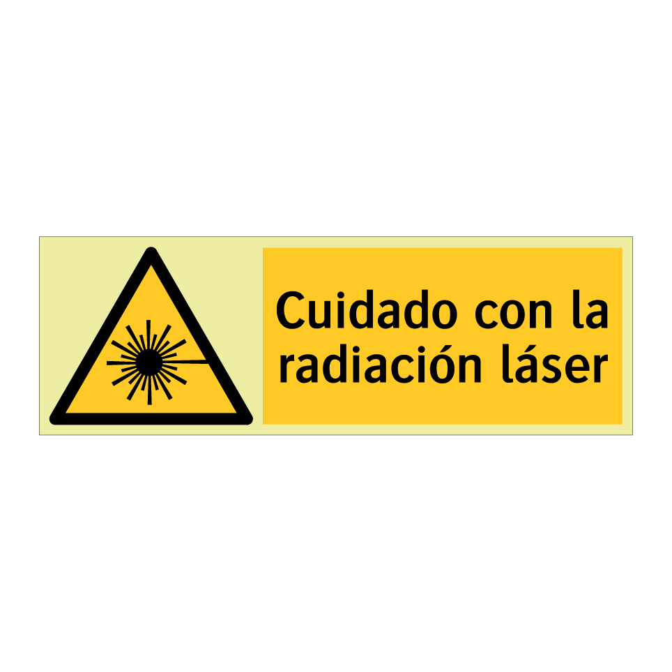 Cuidado con la radiación láser