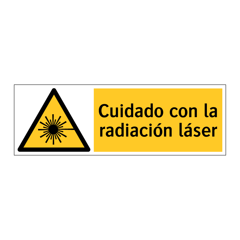 Cuidado con la radiación láser