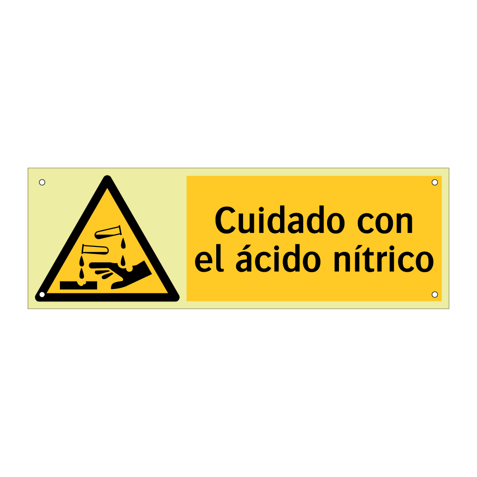 Cuidado con el ácido nítrico