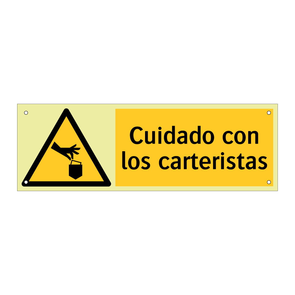 Cuidado con los carteristas