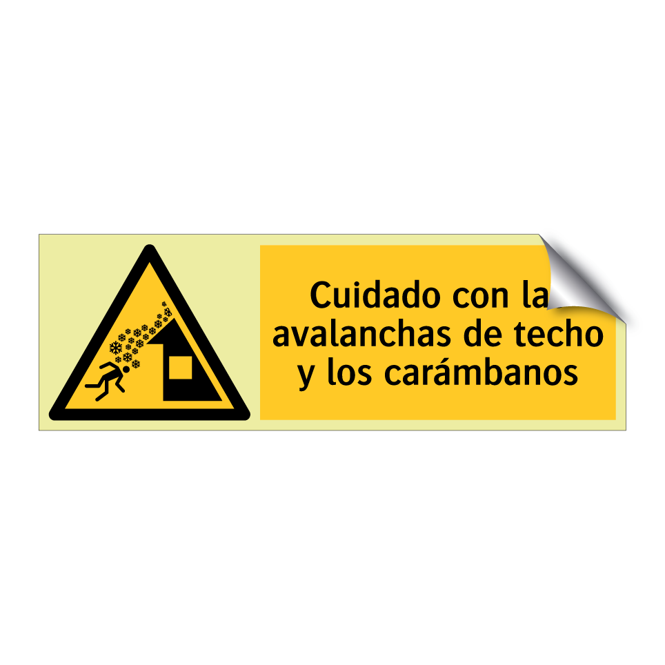 Cuidado con las avalanchas de techo y los carámbanos