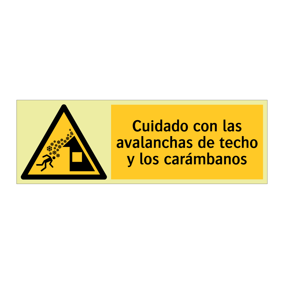 Cuidado con las avalanchas de techo y los carámbanos