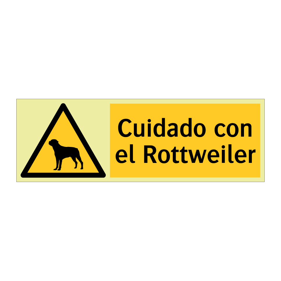 Cuidado con el Rottweiler