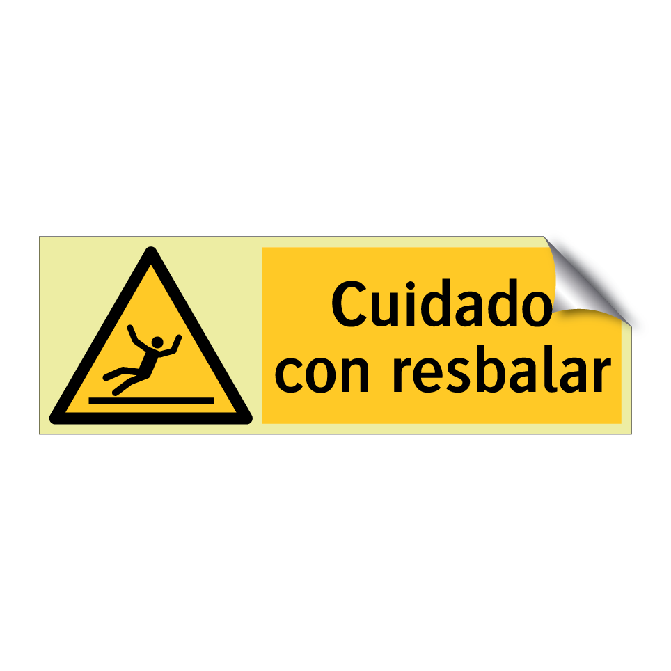 Cuidado con resbalar