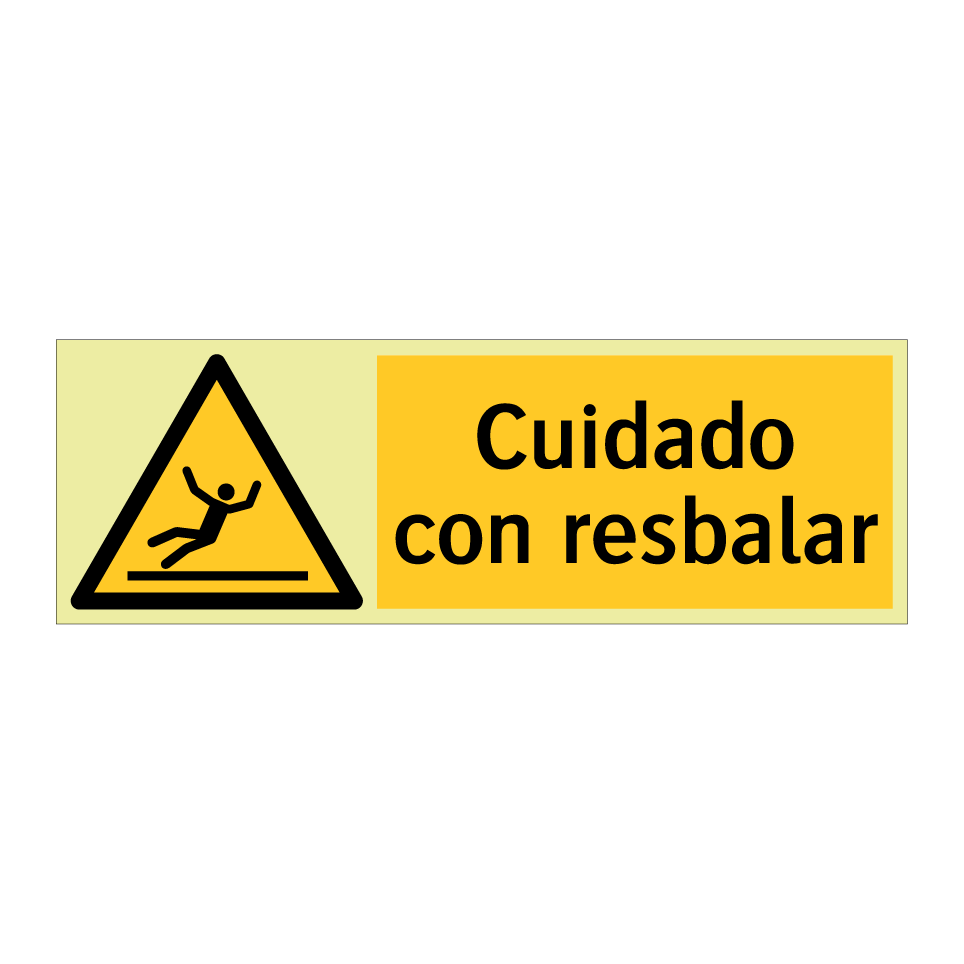 Cuidado con resbalar