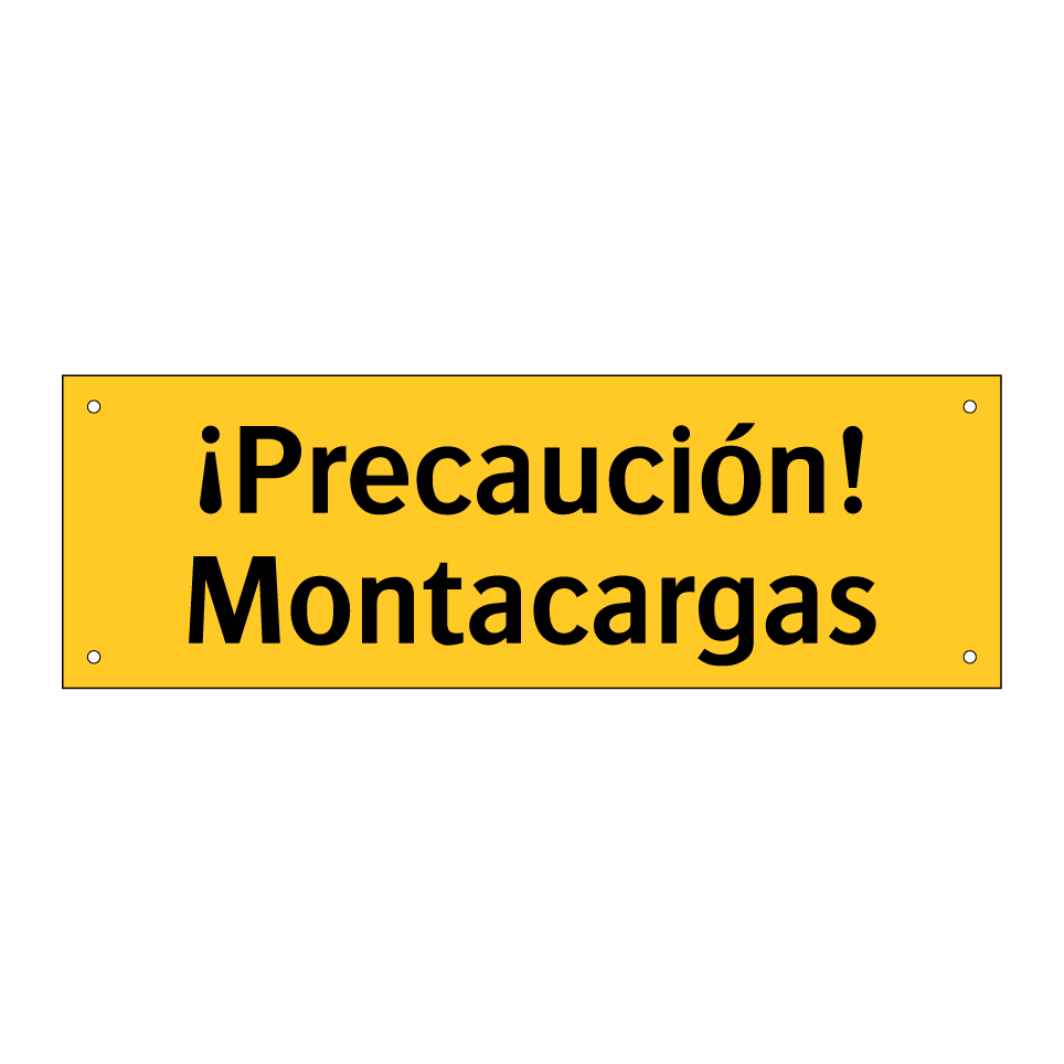 ¡Precaución! Montacargas