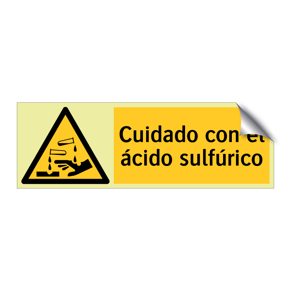 Cuidado con el ácido sulfúrico