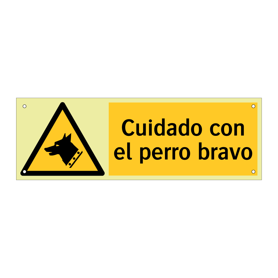 Cuidado con el perro bravo