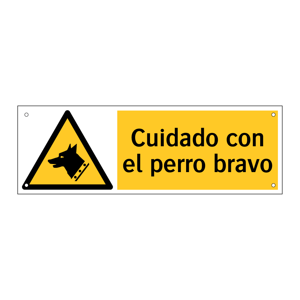Cuidado con el perro bravo