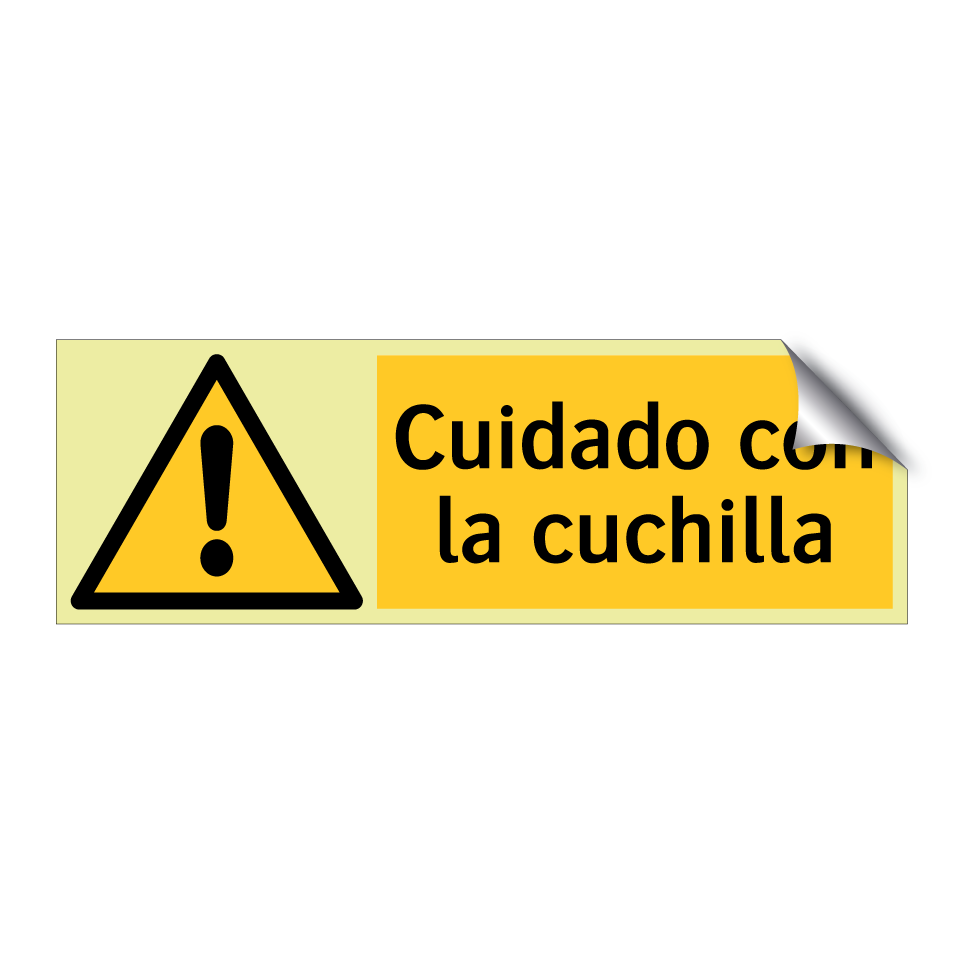 Cuidado con la cuchilla