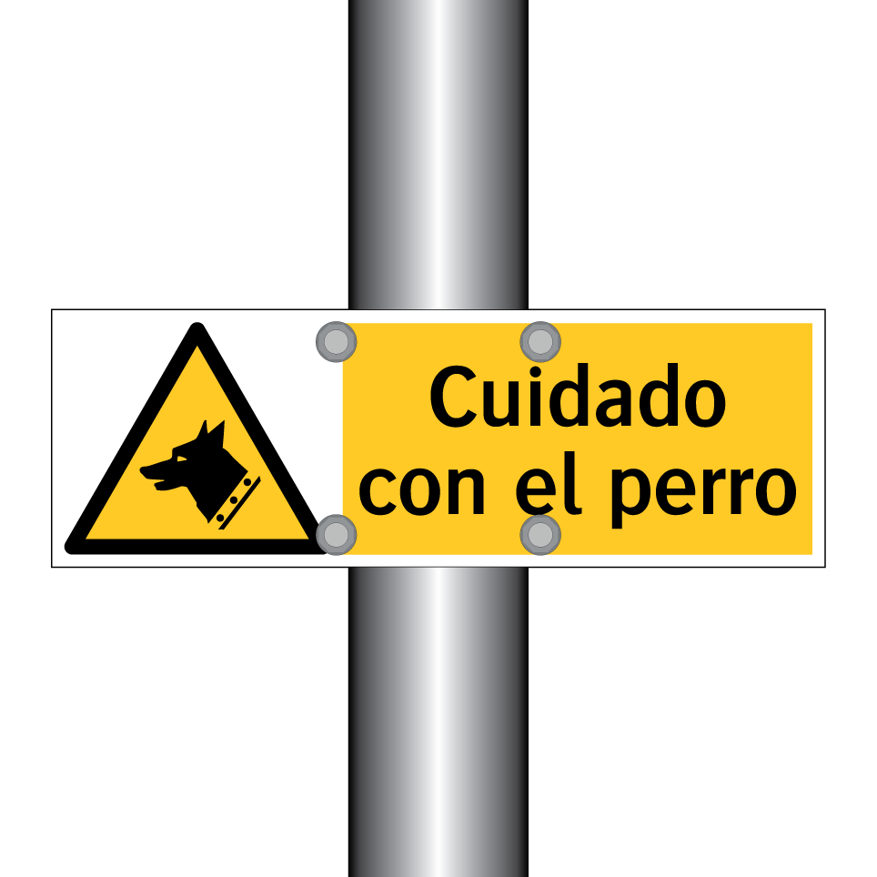 Cuidado con el perro