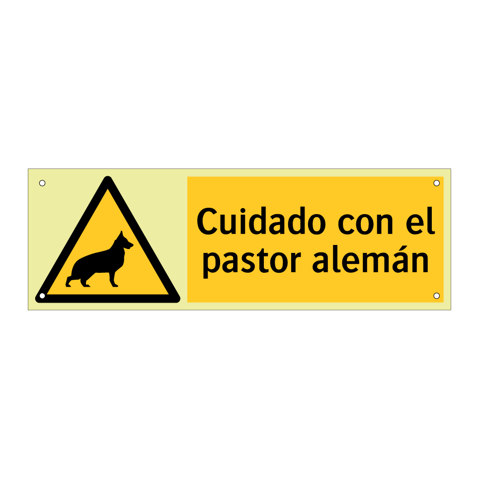 Cuidado con el pastor alemán