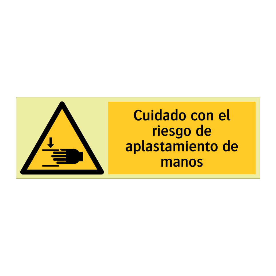 Cuidado con el riesgo de aplastamiento de manos