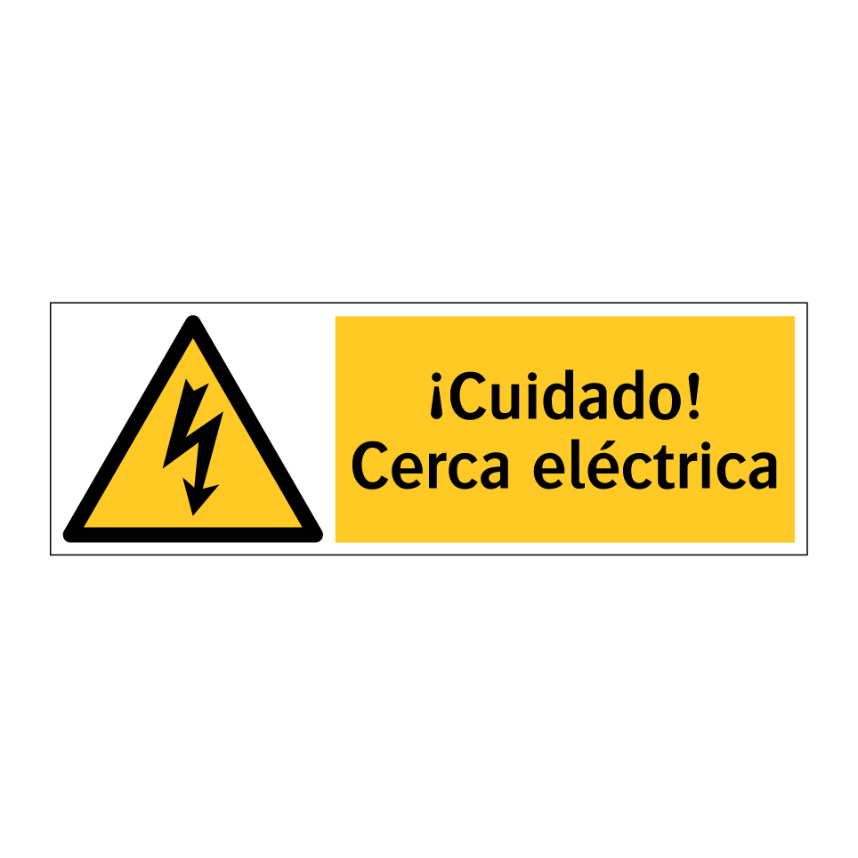 ¡Cuidado! Cerca eléctrica