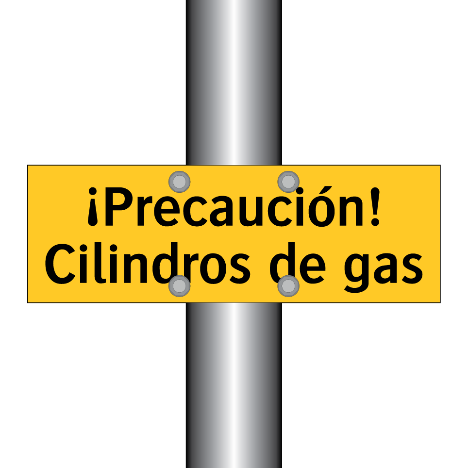 ¡Precaución! Cilindros de gas