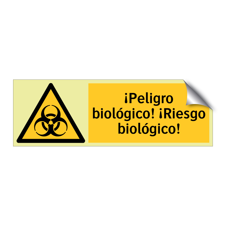¡Peligro biológico! ¡Riesgo biológico!