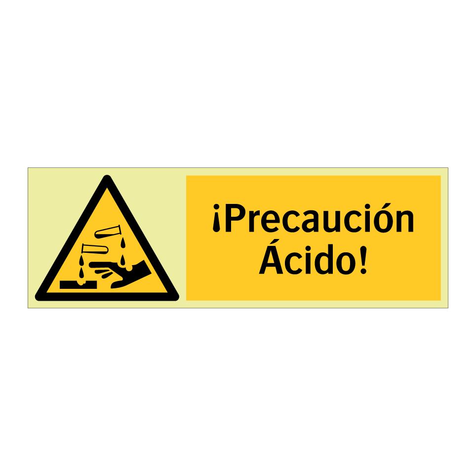 ¡Precaución Ácido!