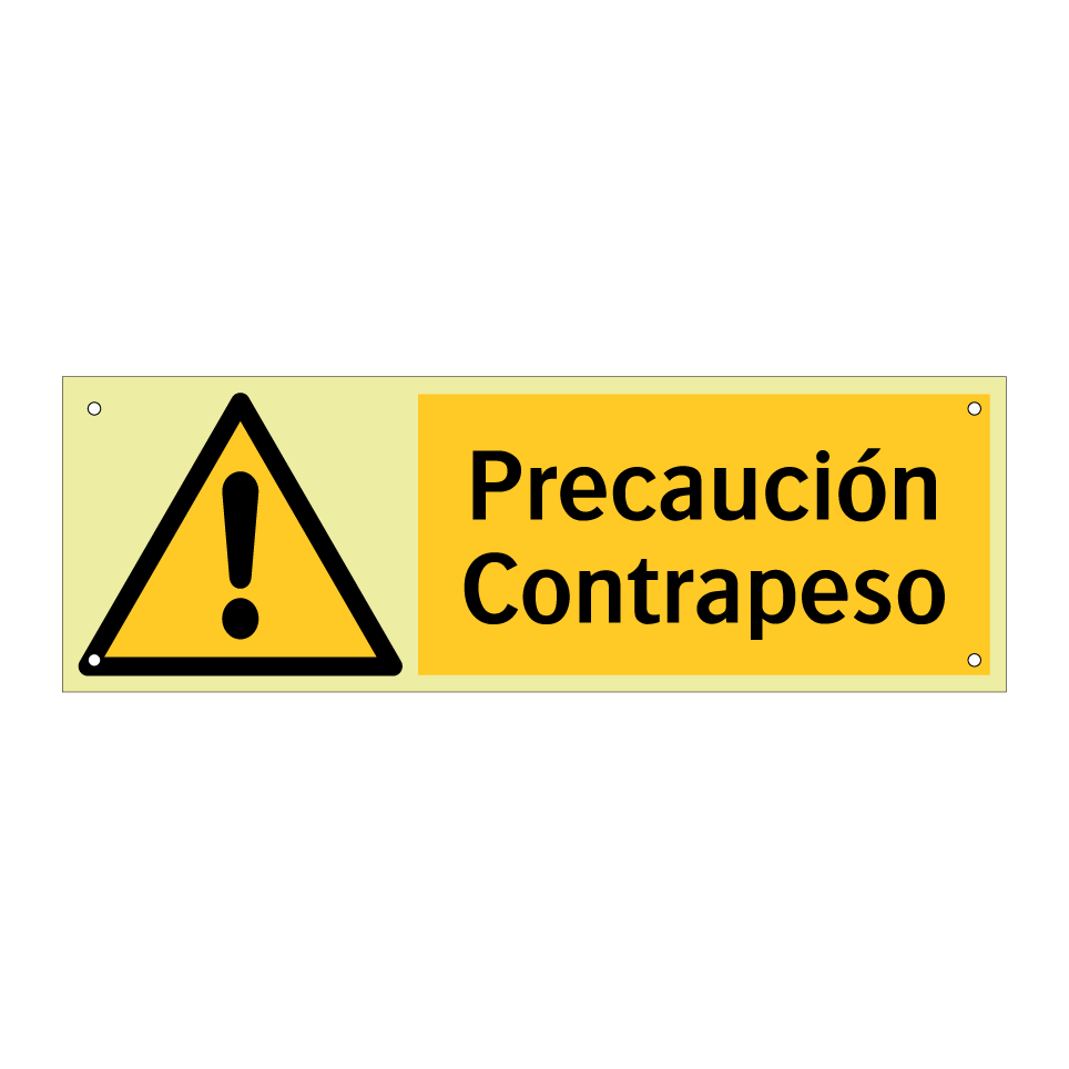 Precaución Contrapeso