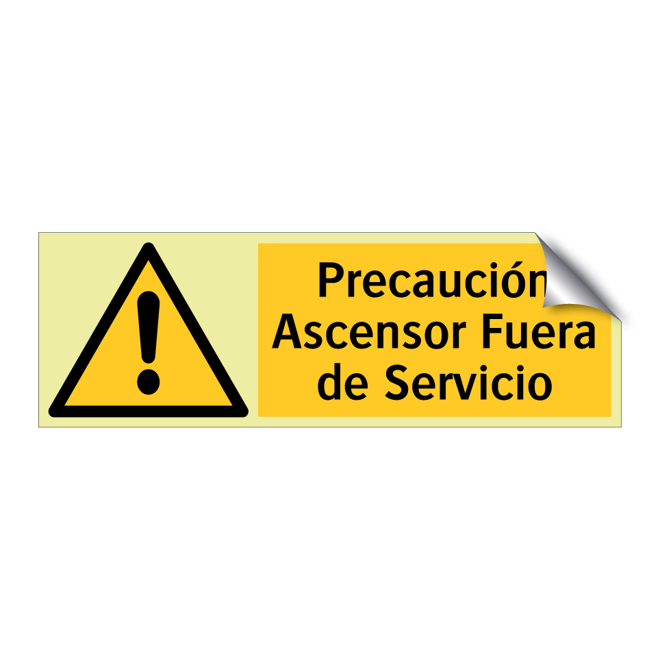 Precaución Ascensor Fuera de Servicio