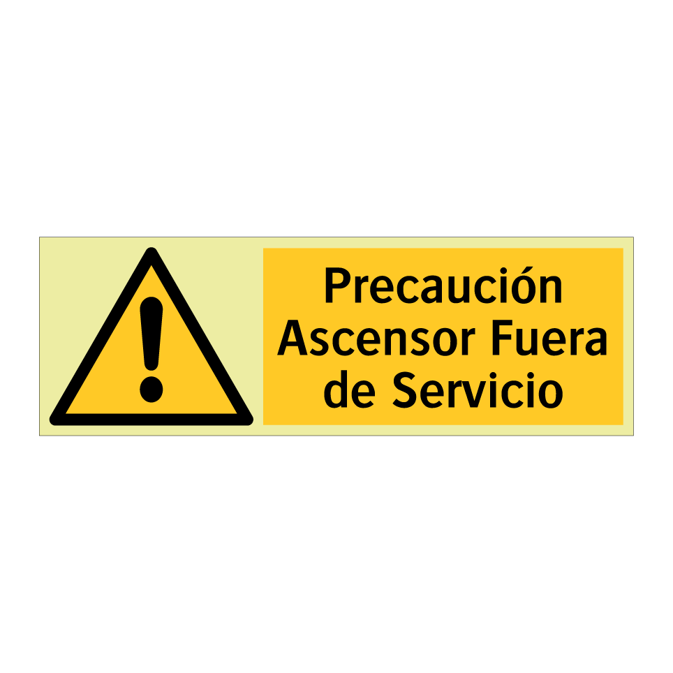 Precaución Ascensor Fuera de Servicio