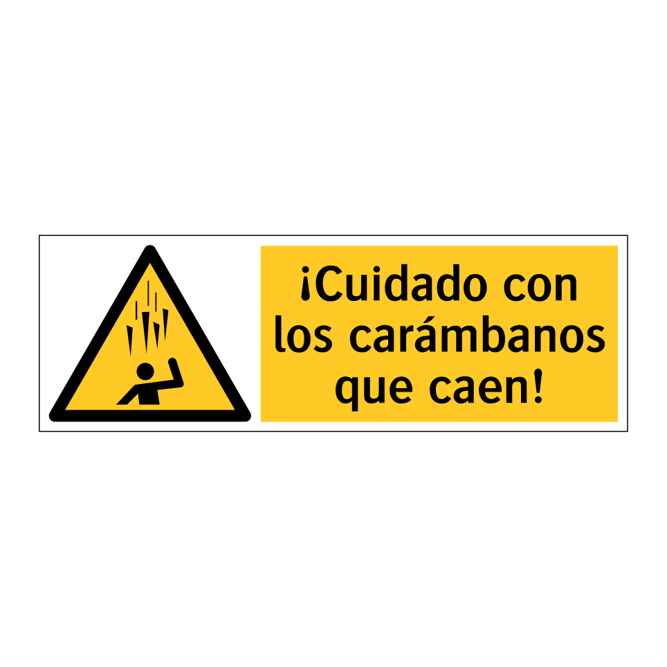 ¡Cuidado con los carámbanos que caen!