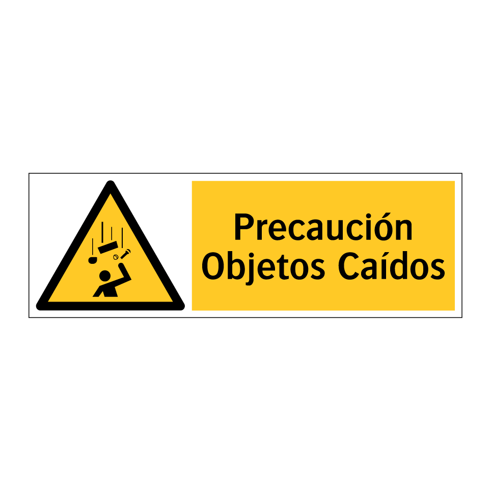 Precaución Objetos Caídos