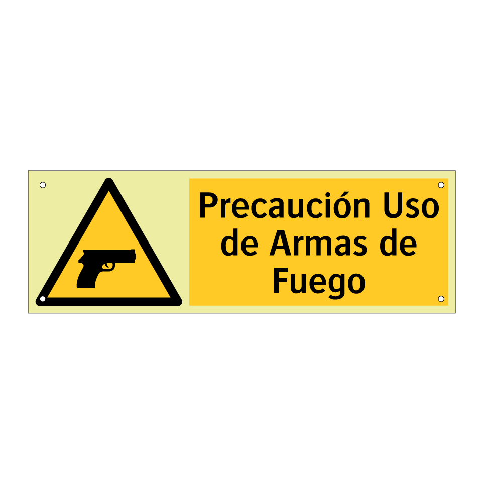 Precaución Uso de Armas de Fuego
