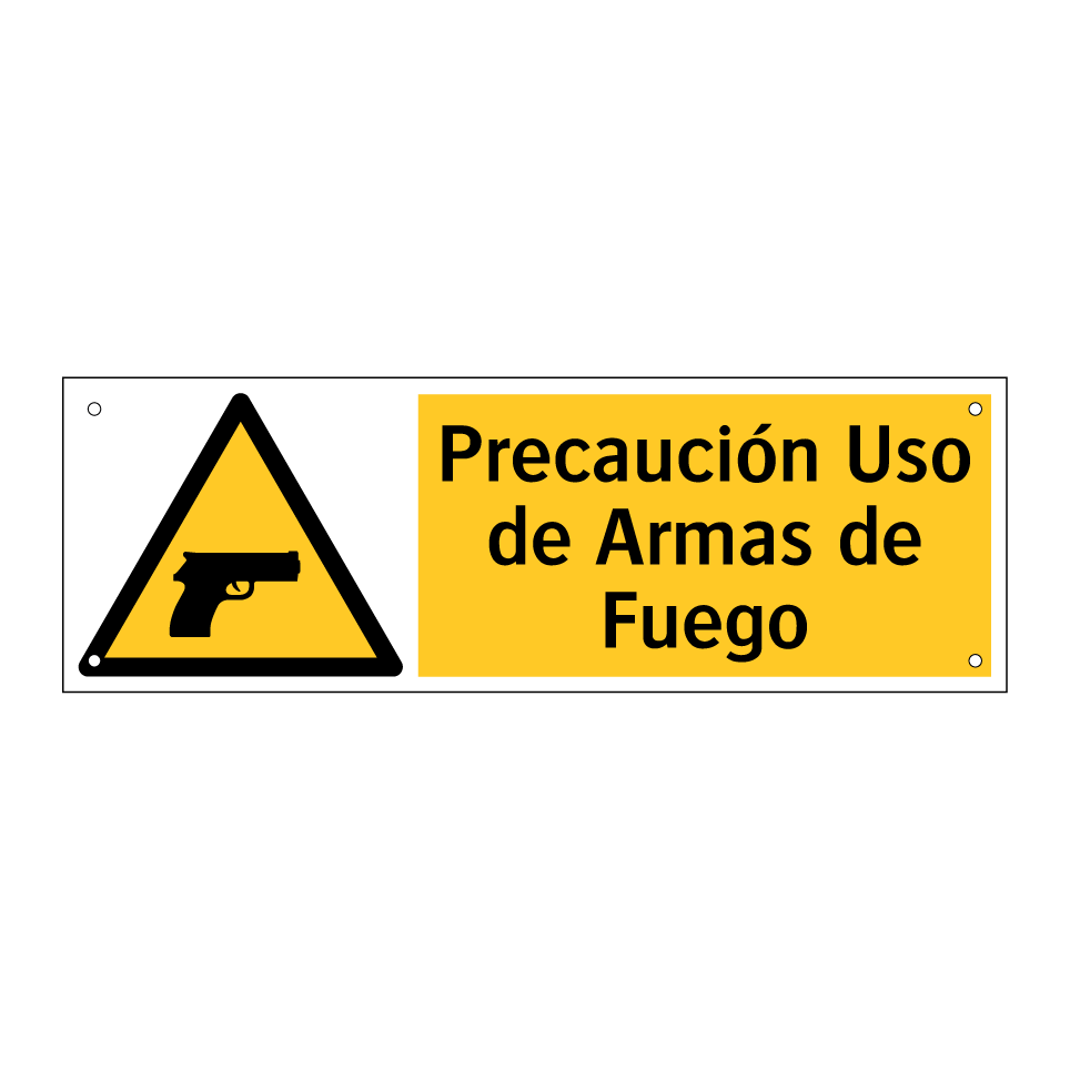 Precaución Uso de Armas de Fuego