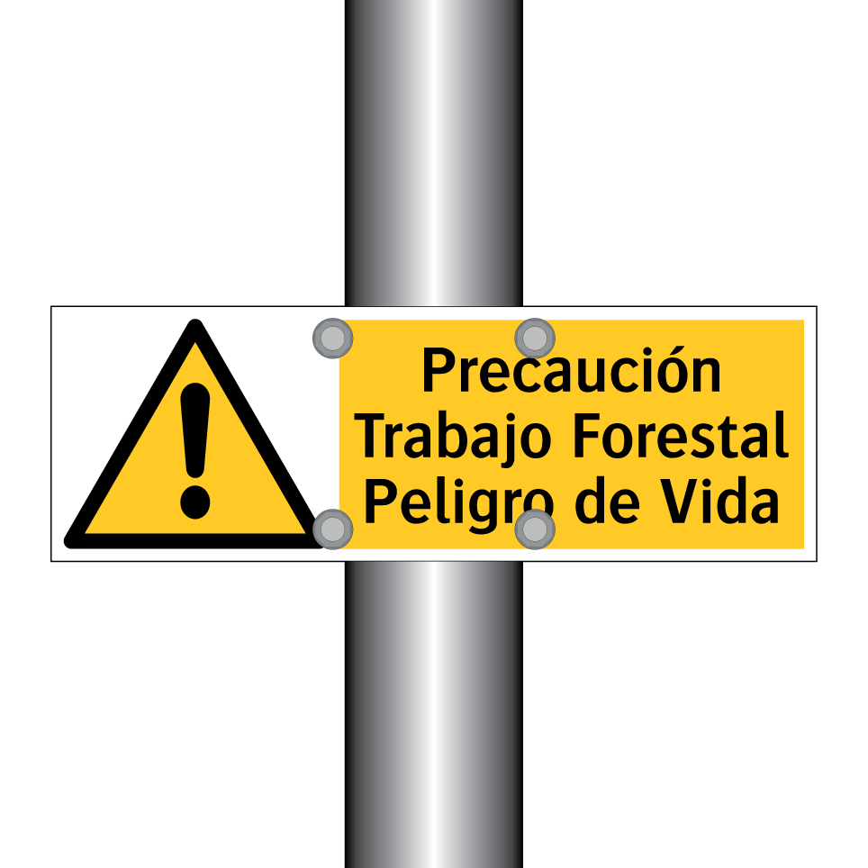 Precaución Trabajo Forestal Peligro de Vida