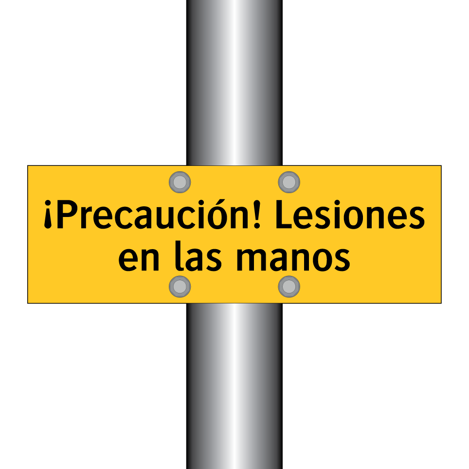 ¡Precaución! Lesiones en las manos