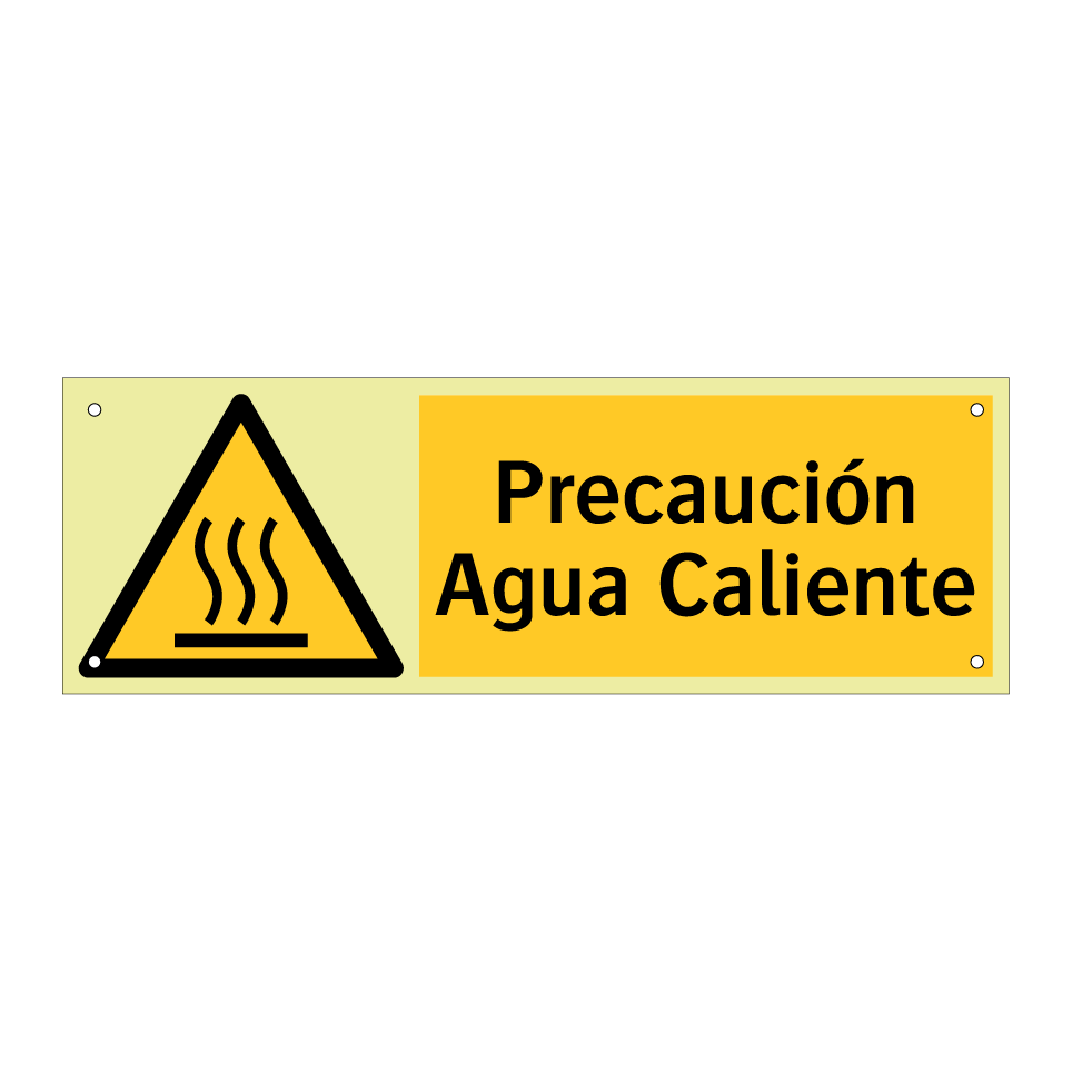 Precaución Agua Caliente