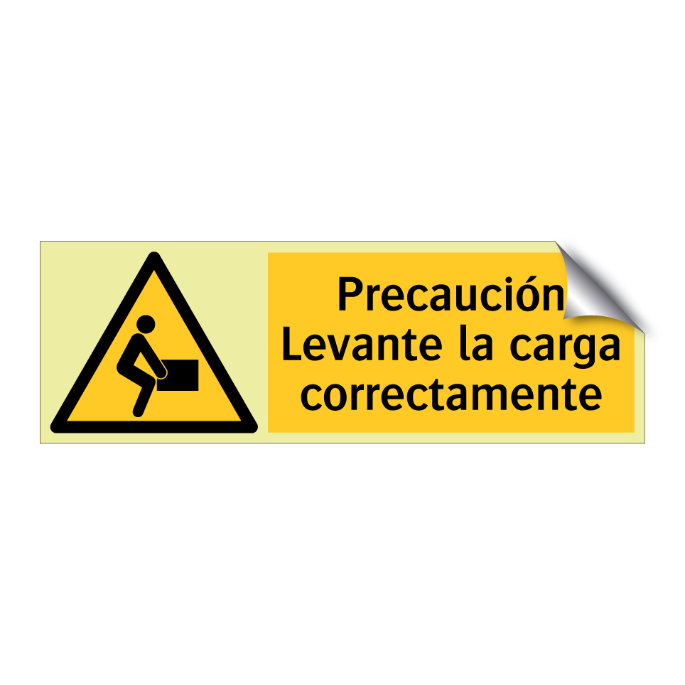 Precaución Levante la carga correctamente