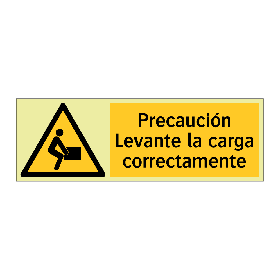 Precaución Levante la carga correctamente