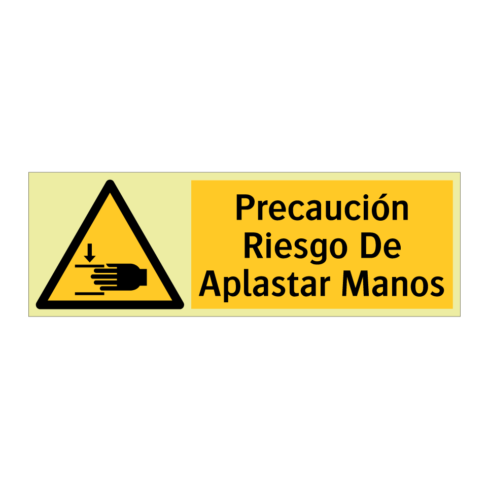 Precaución Riesgo De Aplastar Manos
