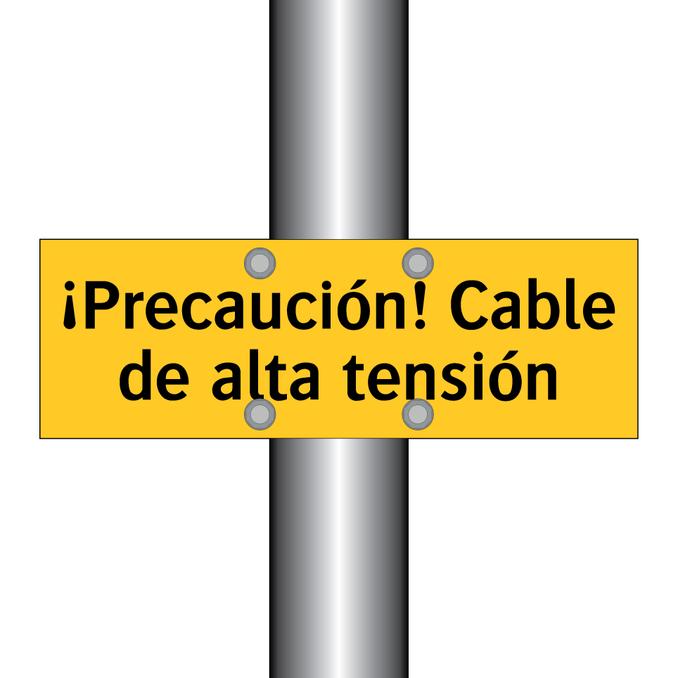 ¡Precaución! Cable de alta tensión