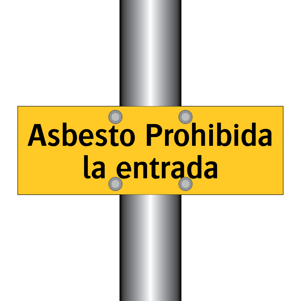 Asbesto Prohibida la entrada