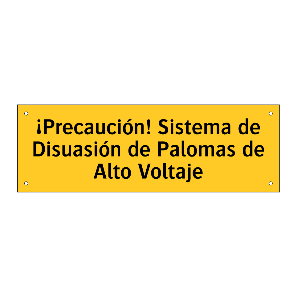 ¡Precaución! Sistema de Disuasión de Palomas de Alto Voltaje