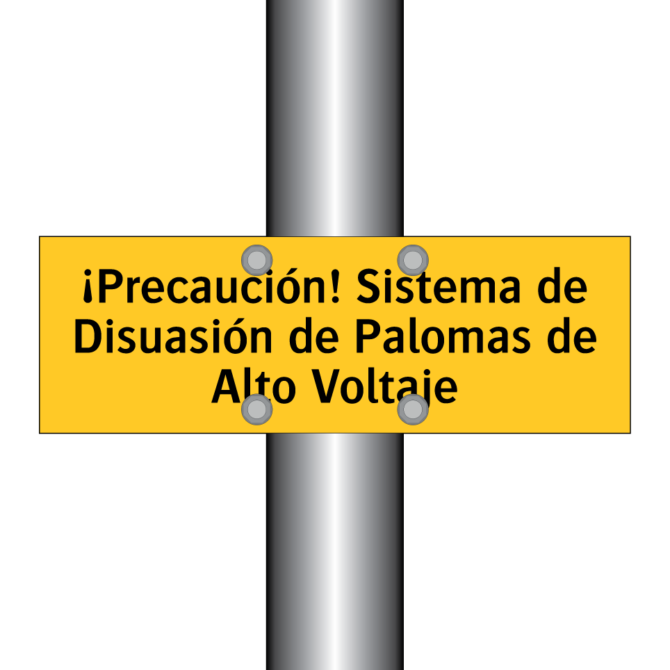 ¡Precaución! Sistema de Disuasión de Palomas de Alto Voltaje