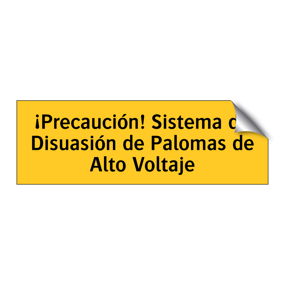 ¡Precaución! Sistema de Disuasión de Palomas de Alto Voltaje