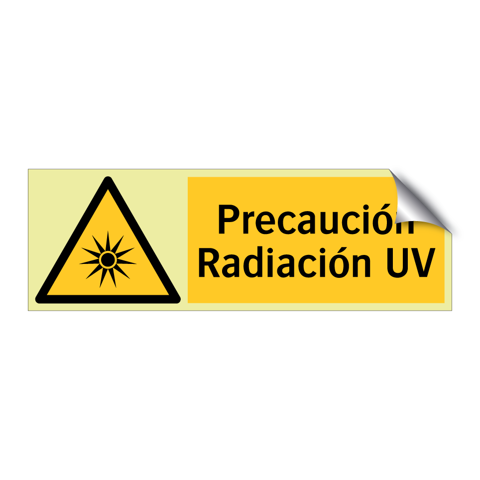 Precaución Radiación UV