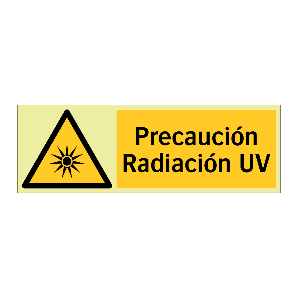 Precaución Radiación UV