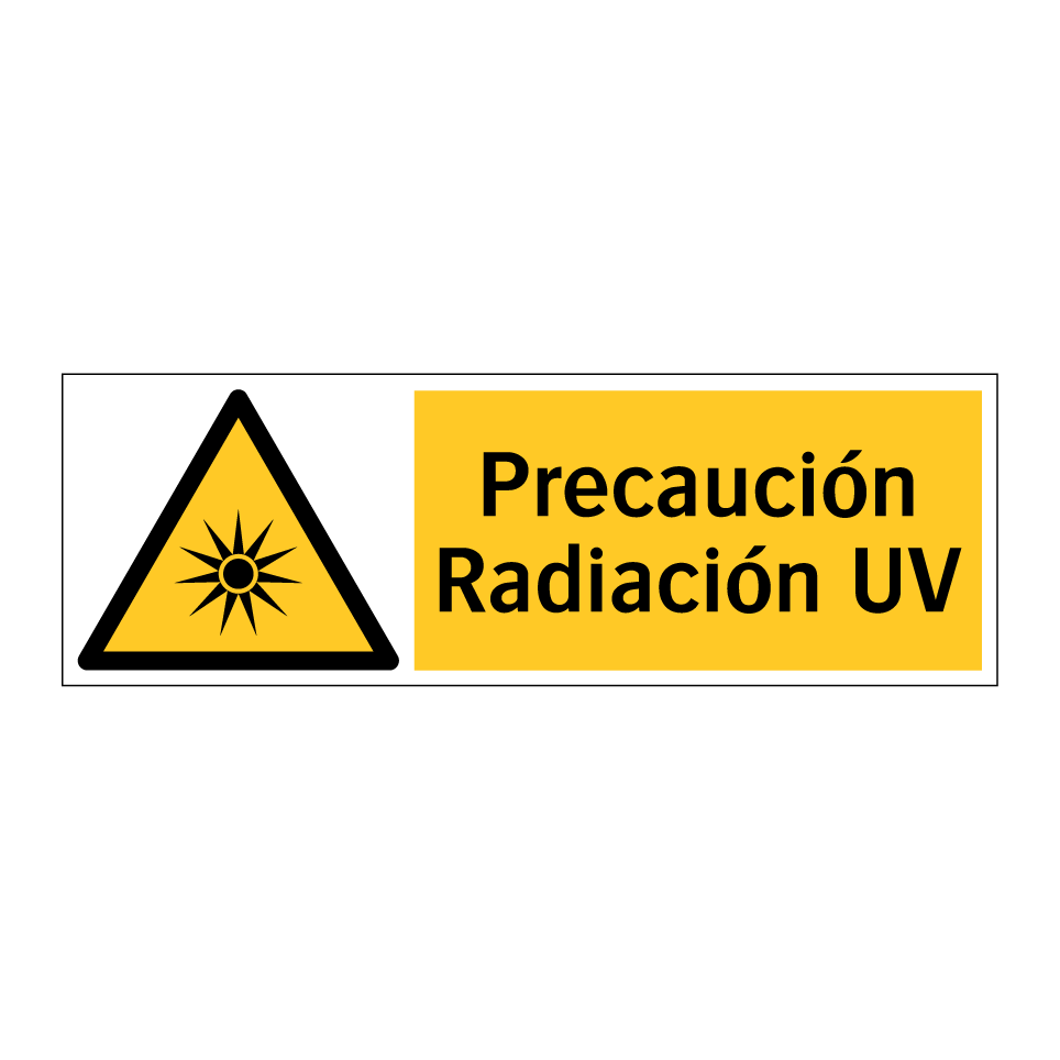 Precaución Radiación UV