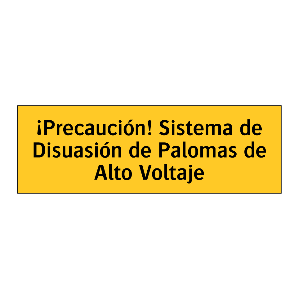 ¡Precaución! Sistema de Disuasión de Palomas de Alto Voltaje