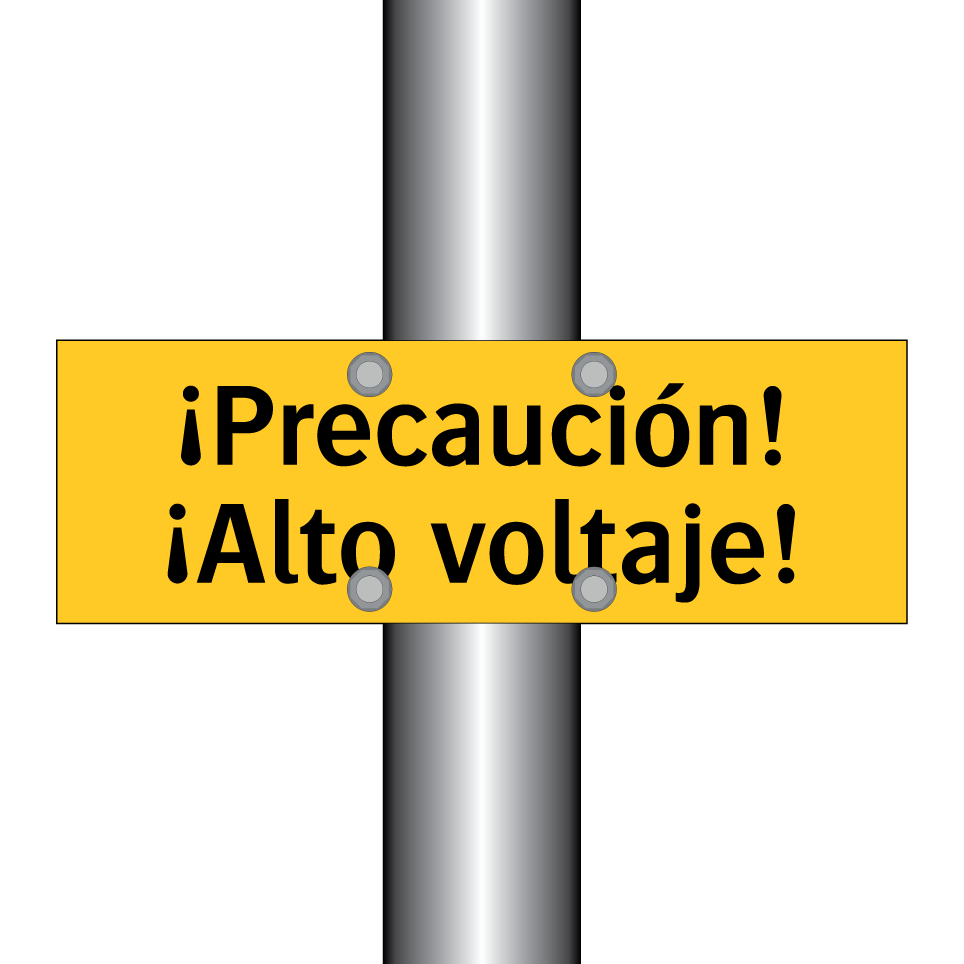 ¡Precaución! ¡Alto voltaje!
