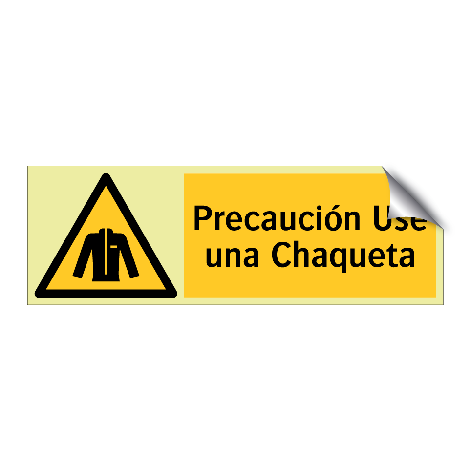 Precaución Use una Chaqueta