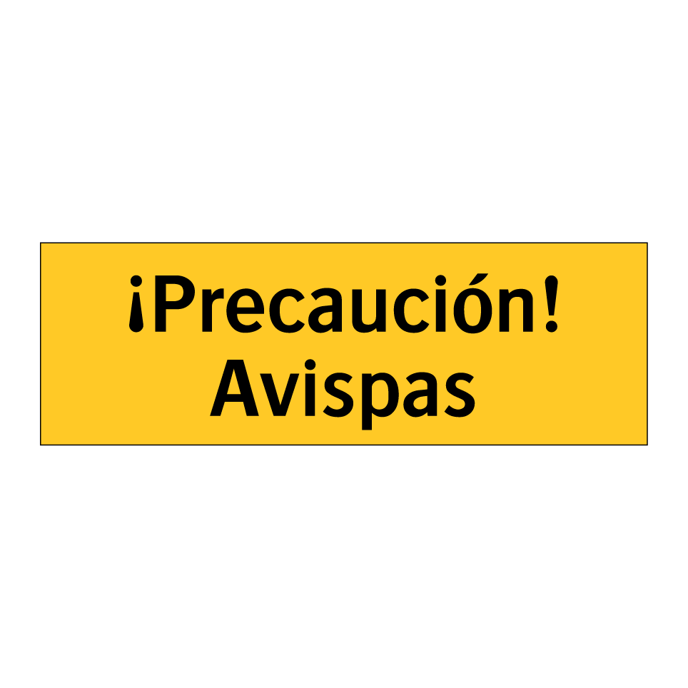 ¡Precaución! Avispas