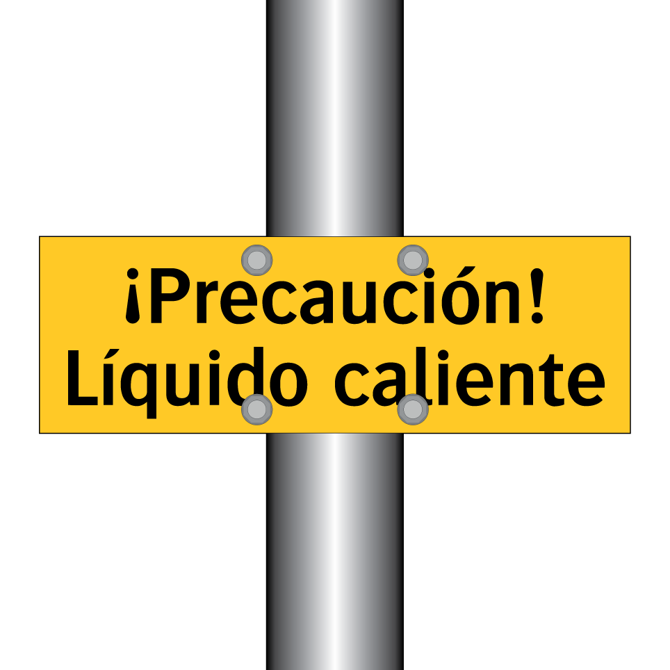 ¡Precaución! Líquido caliente